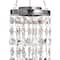 Glitzhome® 19" Solar Lighted Transparent Jewel Beaded Hanging Décor